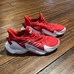 Adidas MAHOMES 1 IMPACT FLX SHOES Red Trainers Basketball Size 9 Men’s